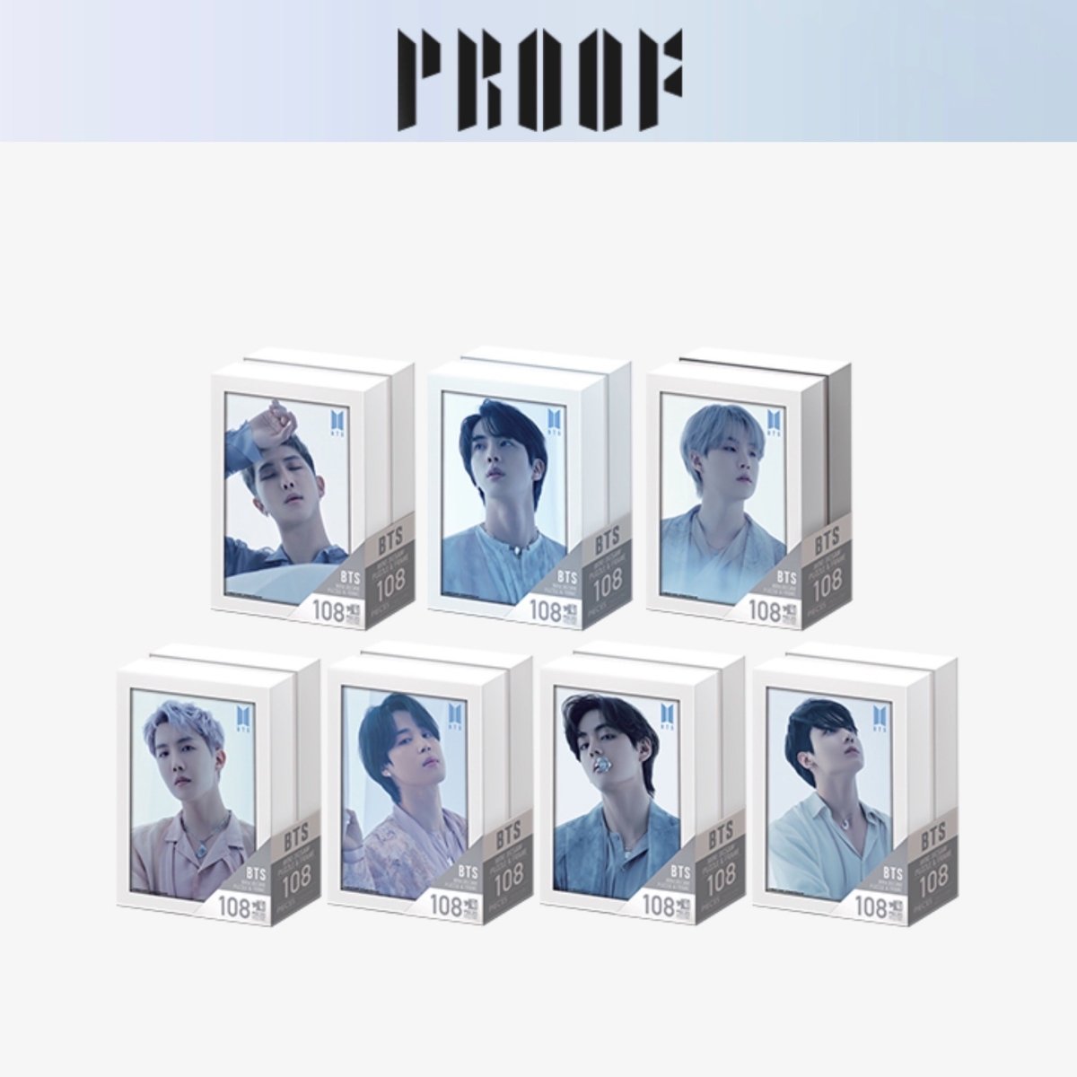 BTS Official PROOF Frame Jigsaw Member Puzzle 108pcs +