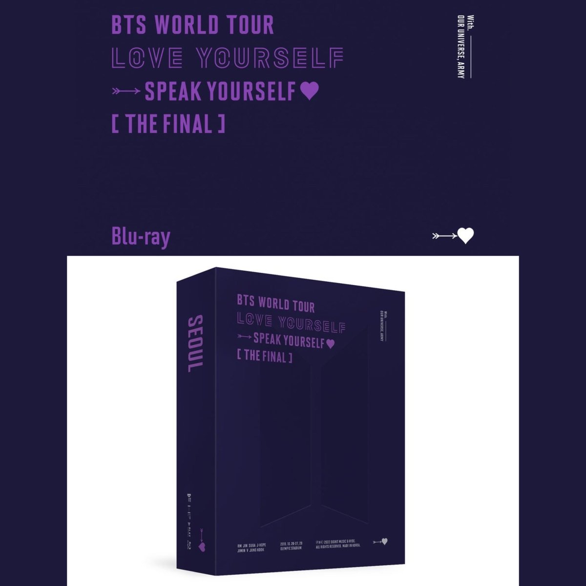 BTS OFFICIAL World Tour Love Yourself: SPEAK YOURSELF THE FINAL BLU-RAY