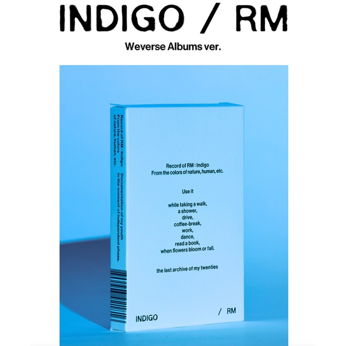 BTS 防弾少年団 RM Indigo グッズ WOOD PLATE ウッドプレート