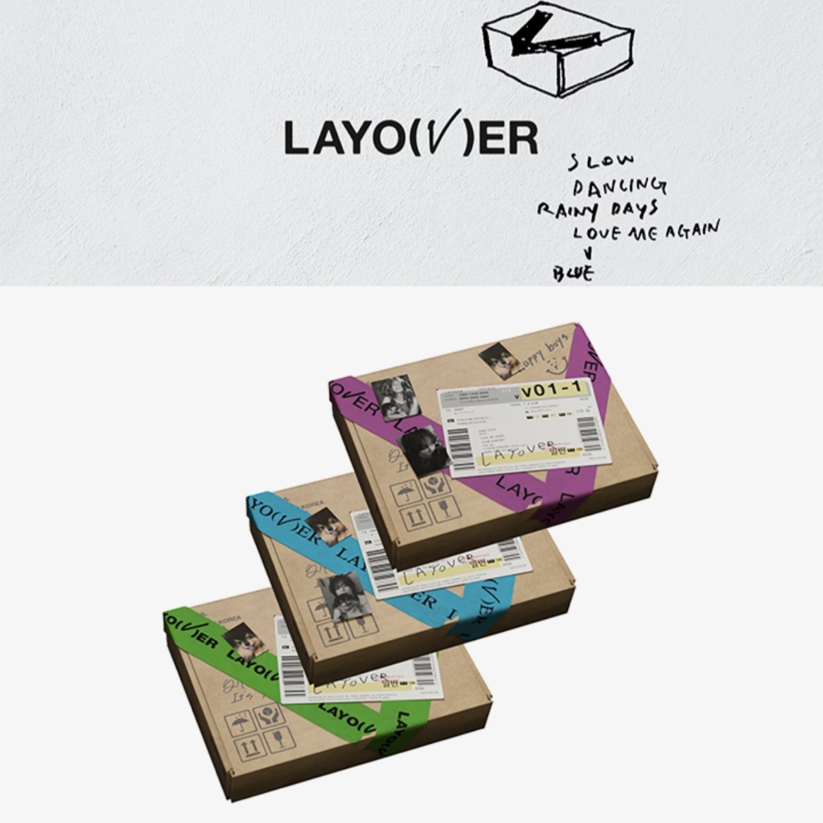 V (BTS) - LAYOVER WeVerse Albums Ver. (1st solo album) – Seoul-Mate
