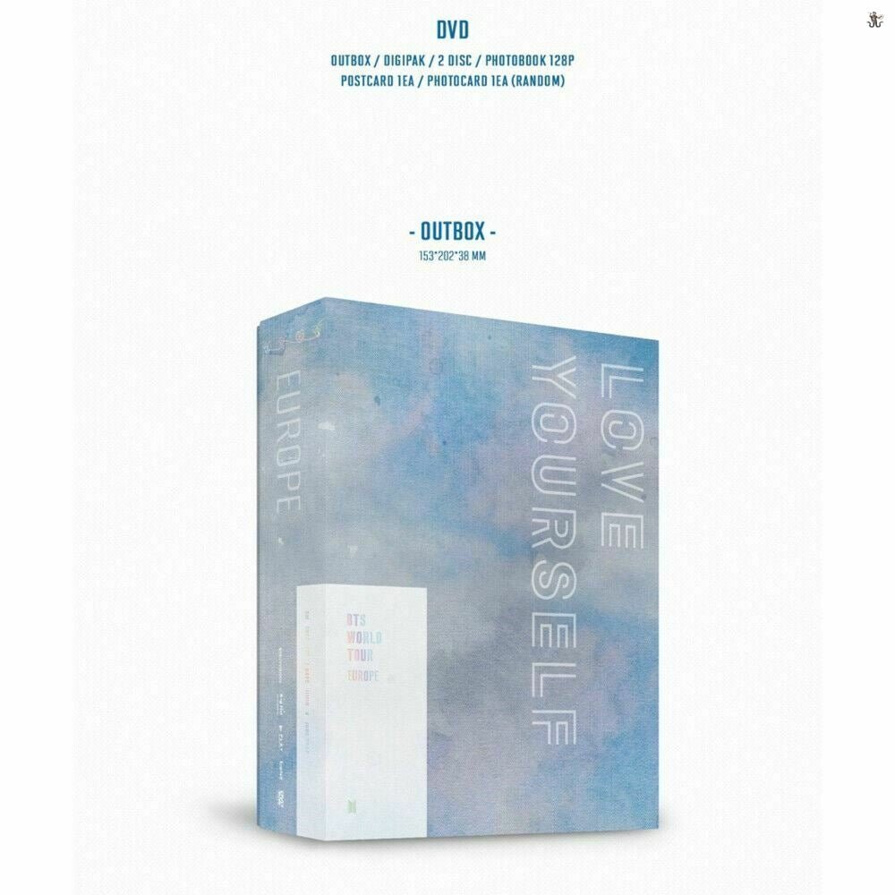 BTS World Tour LOVE YOURSELF in EUROPE DVD (Free Shipping)