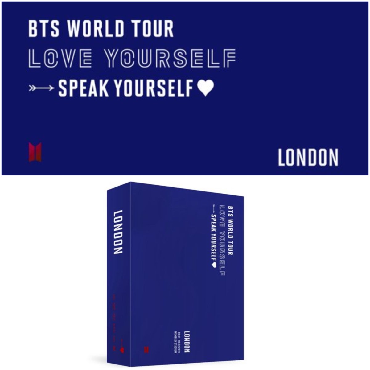 BTS World Tour LOVE YOURSELF: SPEAK YOURSELF in LONDON DVD (Free Shipping)
