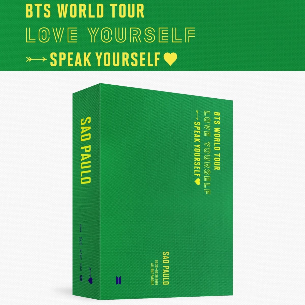 BTS World Tour SPEAK YOURSELF in SAO PAULO DVD (Free Shipping)