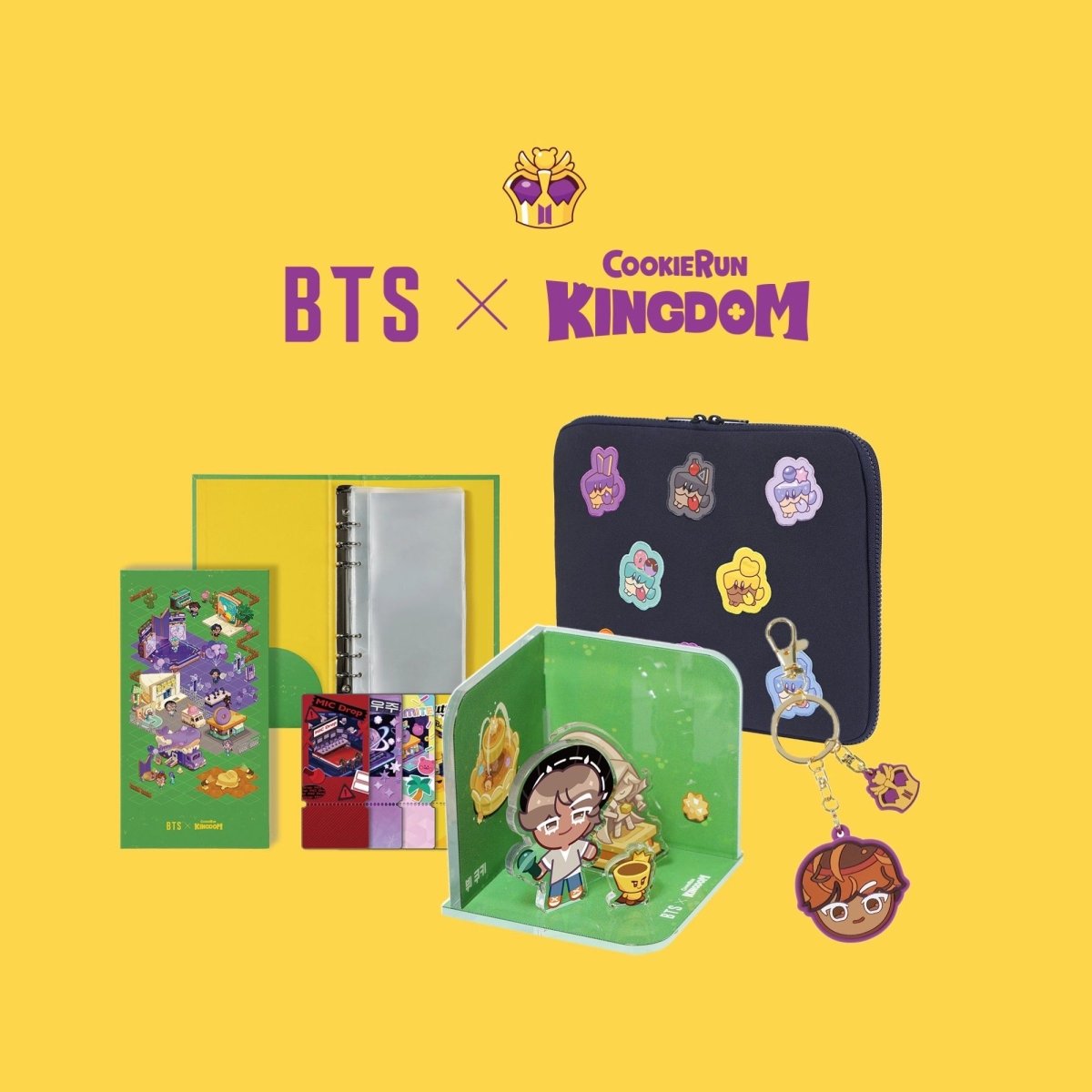 BTS 公式 グッズ BTS X Cookie Run Kingdom Magnet Set RM Jin SUGA Jhope Jimin V
