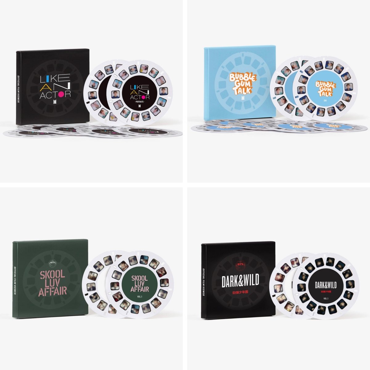 [HYBE] BTS Like An Actor / Bubble Gum Talk / Skool Luv Affair / Dark & Wild  Reel Film Set