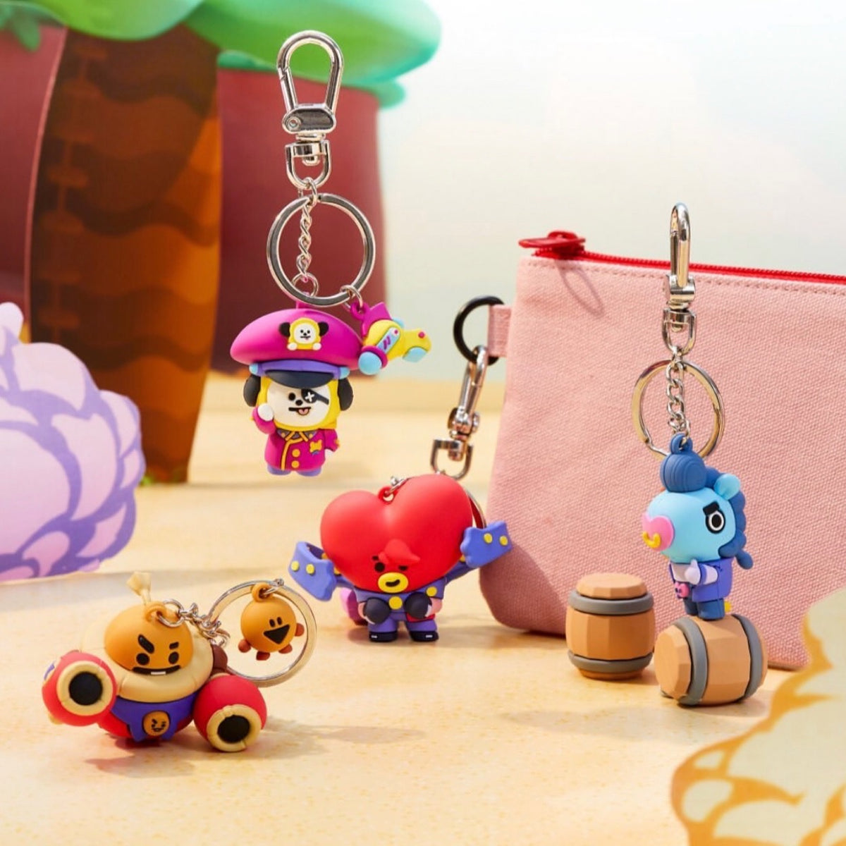 Brawl Stars x BT21 Official Keyring – K-STAR 