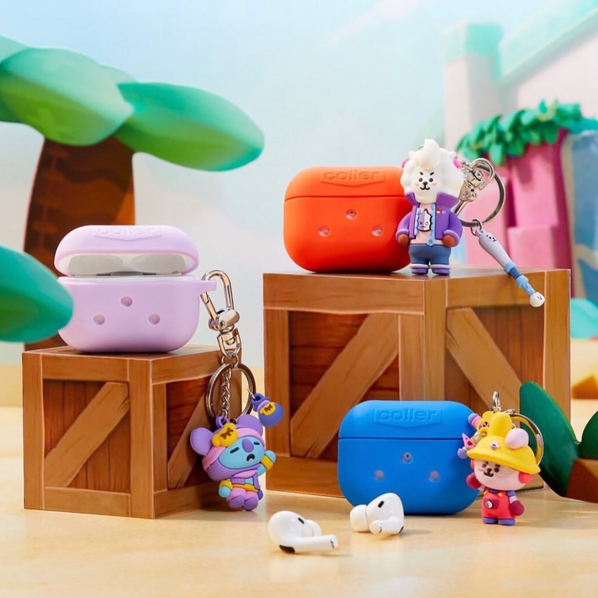 Brawl Stars x BT21 Official Keyring