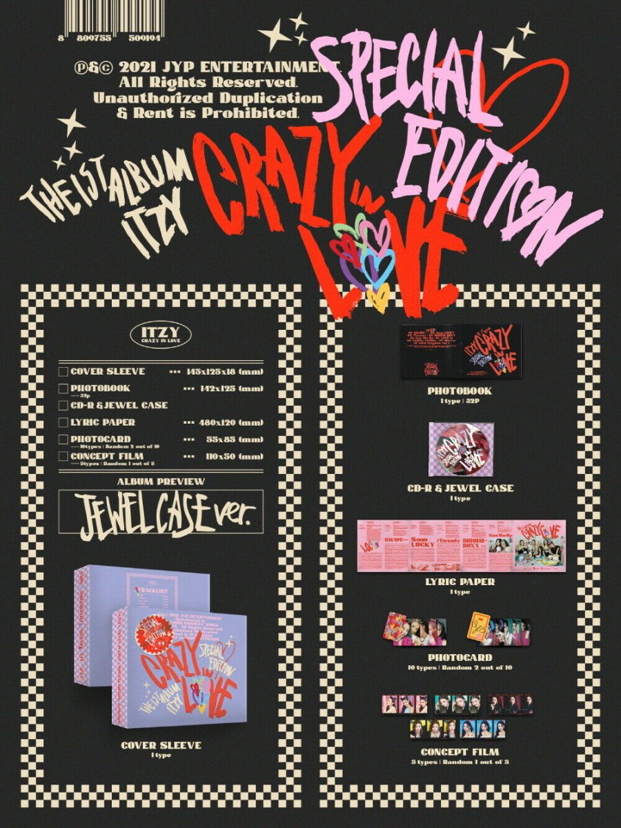 ITZY - Crazy in Love Special Edition Album (Photobook Ver. or