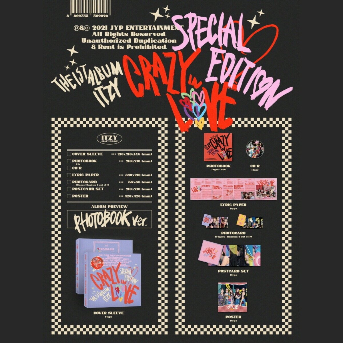 ITZY - Crazy in Love Special Edition Album (Photobook Ver. or