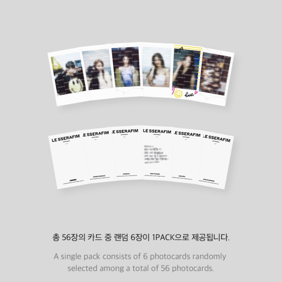 LE SSERAFIM Official Instant Photocard & Photo Binder K-STAR LE SSERAFIM Official Instant Photocard & Photo Binder K-STAR