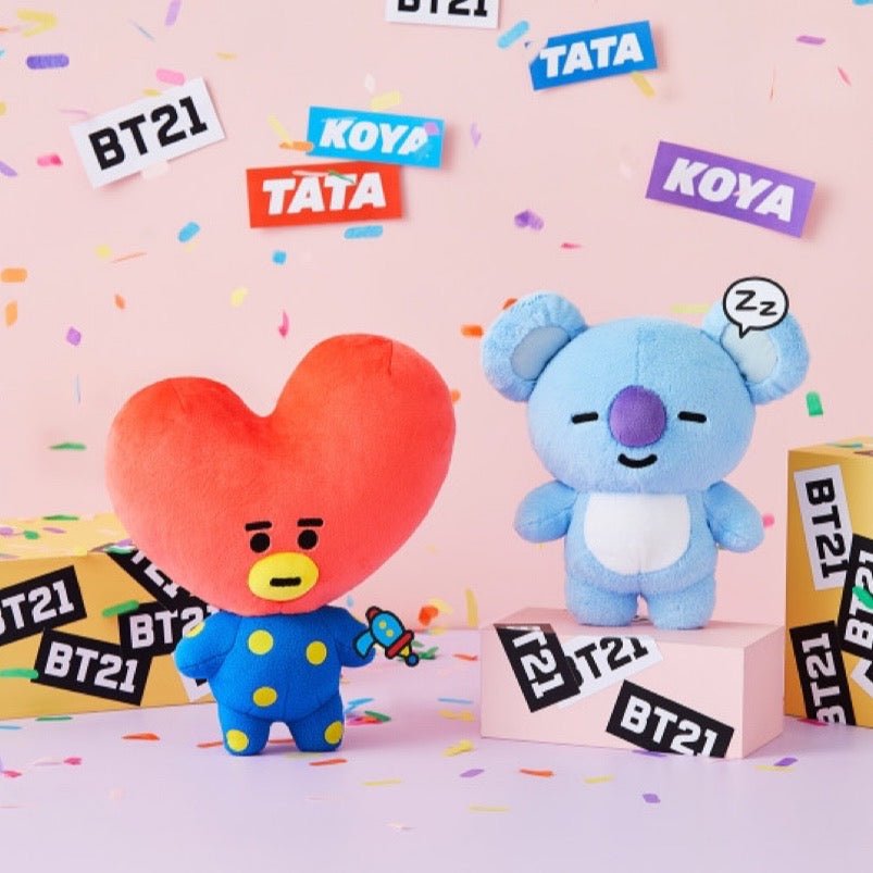 BT21 X TATA Standing Plush Doll - BTS Official Merch