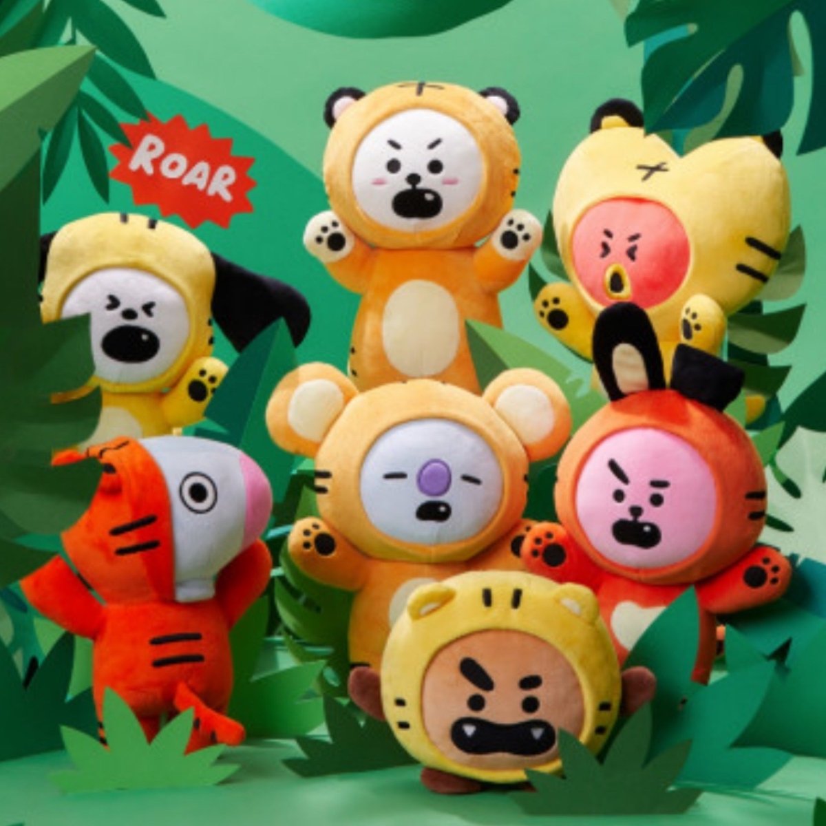 韓国限定》TATA TIGER  ぬいぐるみ　BT21 日本未発売 BT21 - 《韓国限定》TATA TIGER ぬいぐるみ BT21 日本未発売の