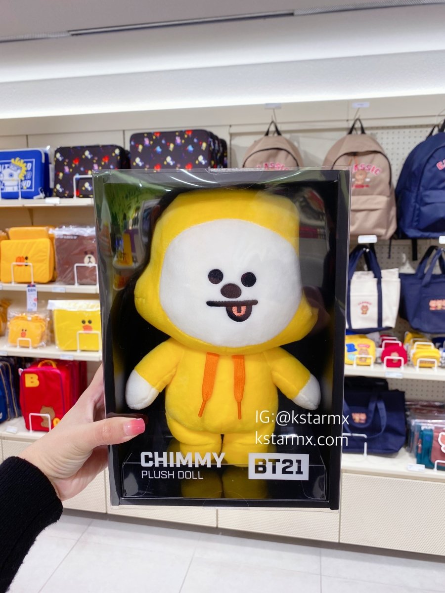 LINE X BT21] OFFICIAL COOKY, CHIMMY and TATA Standing Doll (Medium 