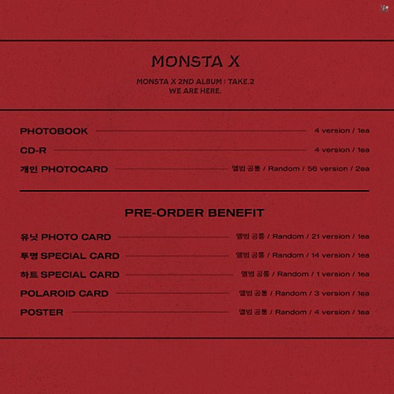 Monsta X - We Are Here (You can choose Ver + Free Shipping) – K-STAR
