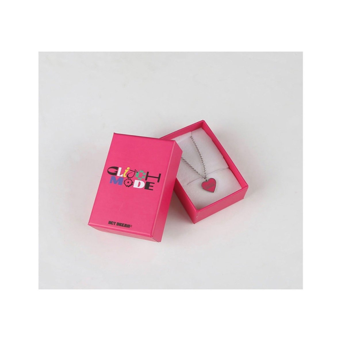 NCT DREAM Glitch Mode Heart Pendant Necklace + Photocard SET - K-STAR