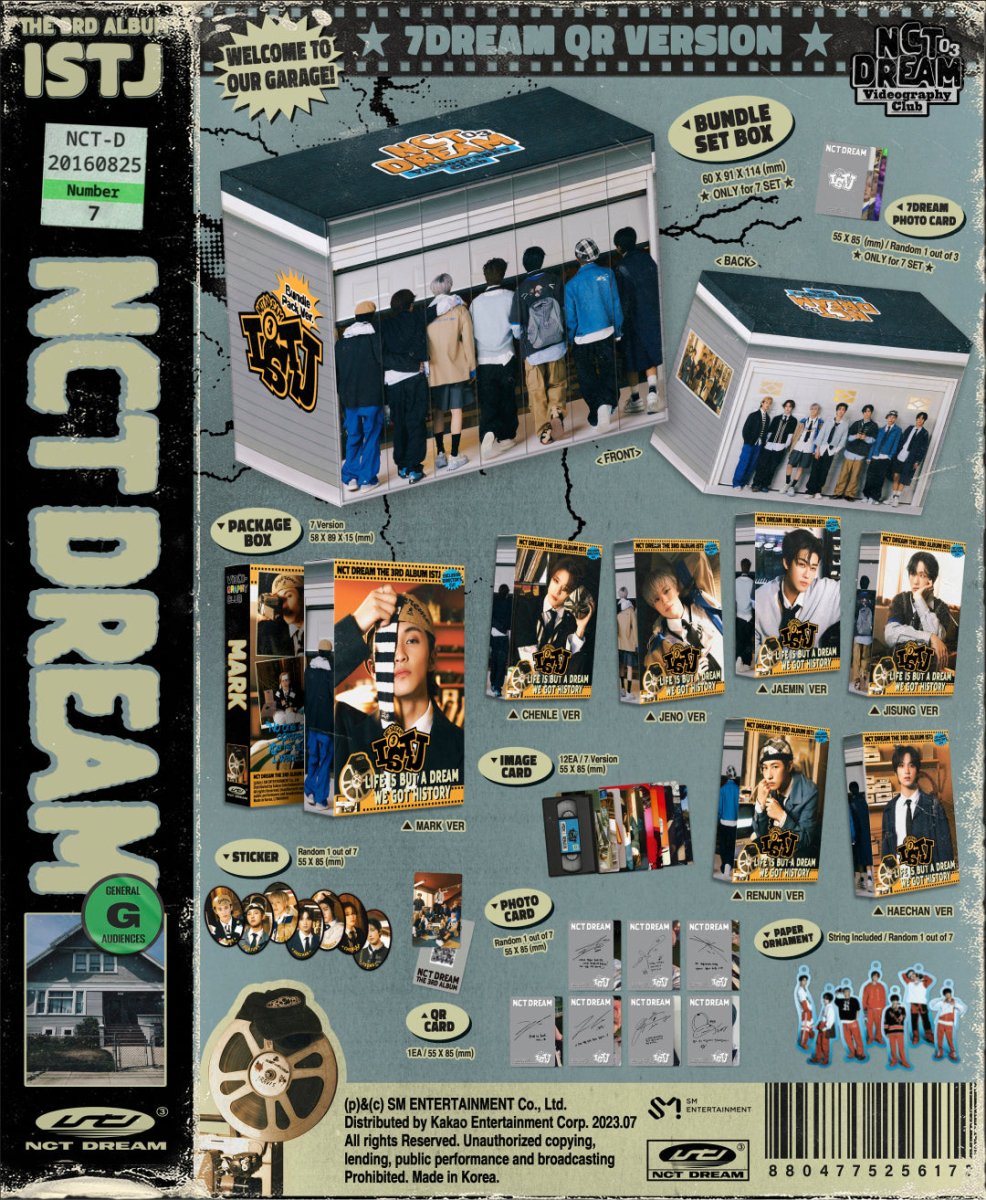 NCT DREAM - ISTJ 3rd Album ( 7DREAM QR Ver ) – K-STAR