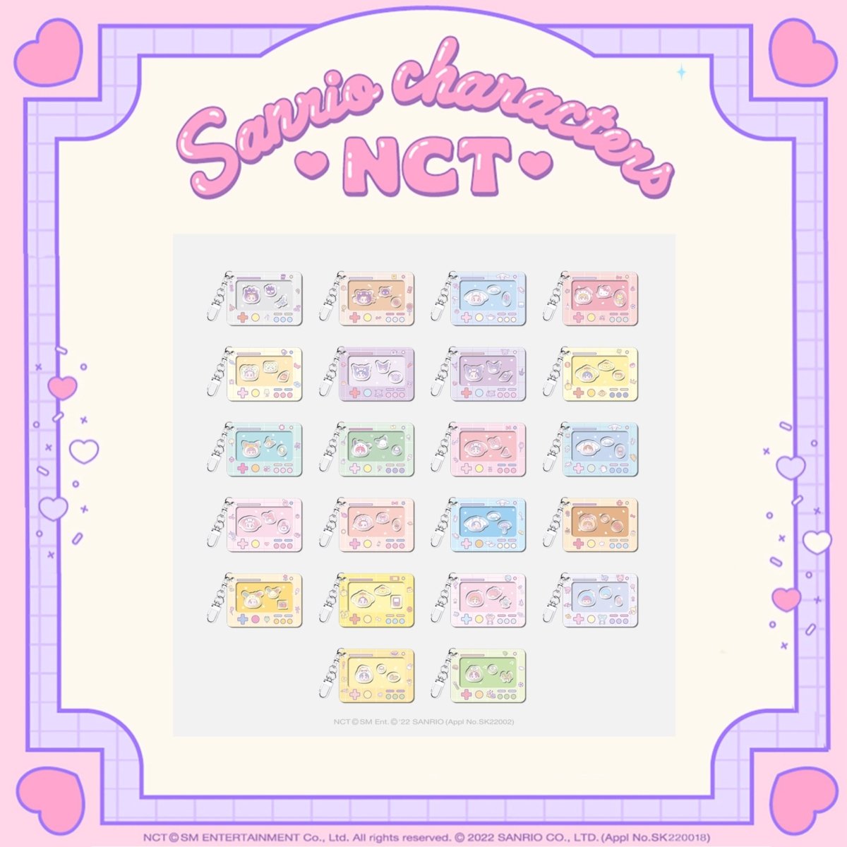 NCT x SANRIO TOWN Official Acrylic Keyring – K-STAR