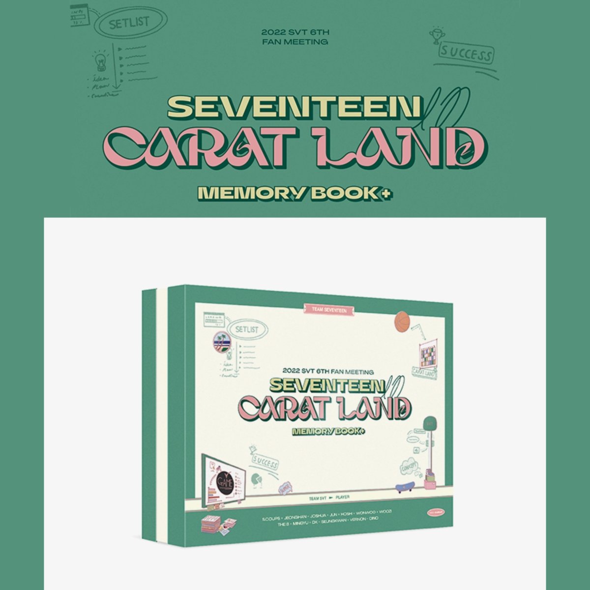 SEVENTEEN 2022 IN CARAT LAND - MEMORY BOOK u0026 DVD – K-STAR