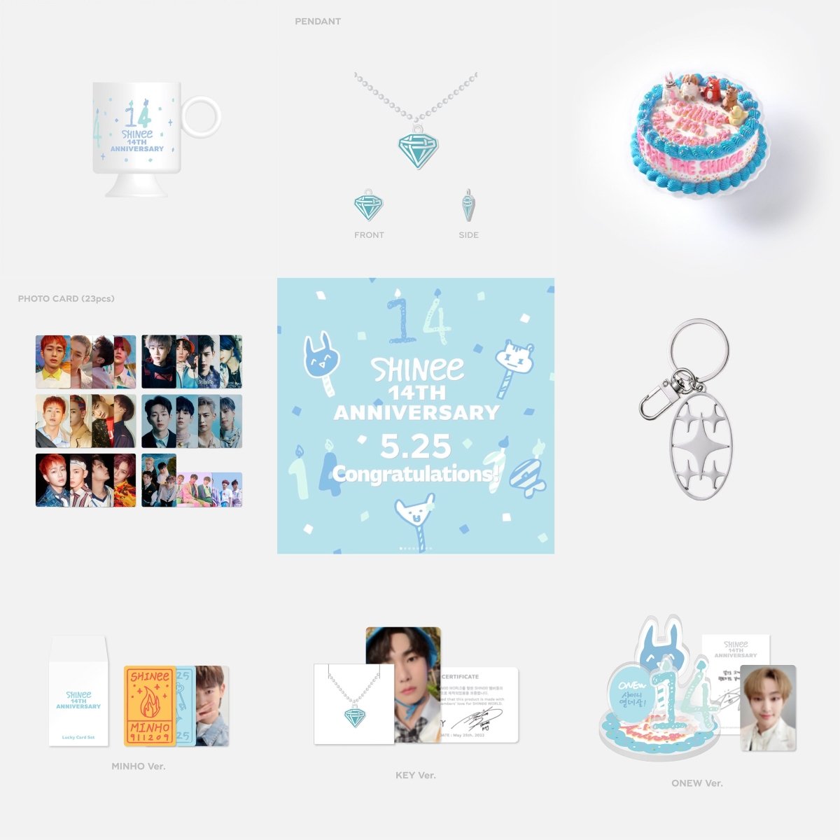 SHINee 14th Anniversary Repackage SMTown Official MD Photocard KPOP K-POP