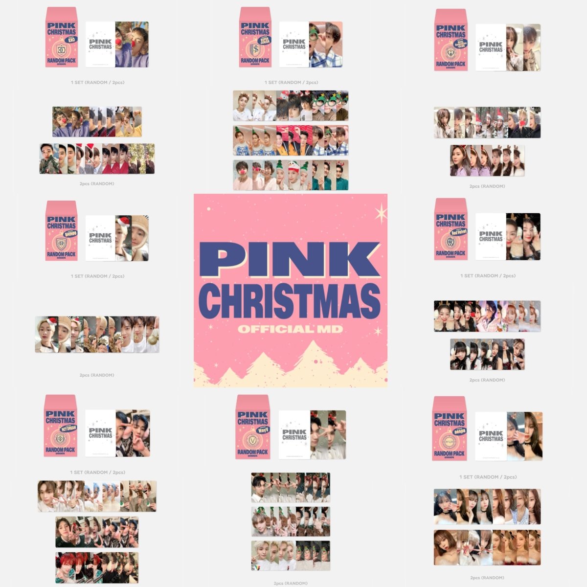 pink christmas ジェノ スペシャルトレカ 2023 Pink Christmas - Photocard Random Pack - K PLACE