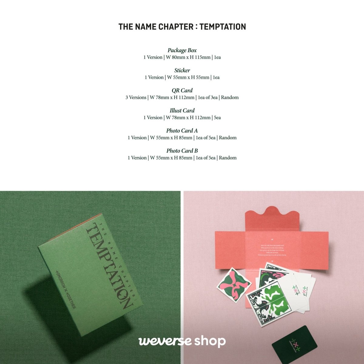 TOMORROW X TOGETHER TXT - The Name Chapter: Temptation (Weverse Ver)