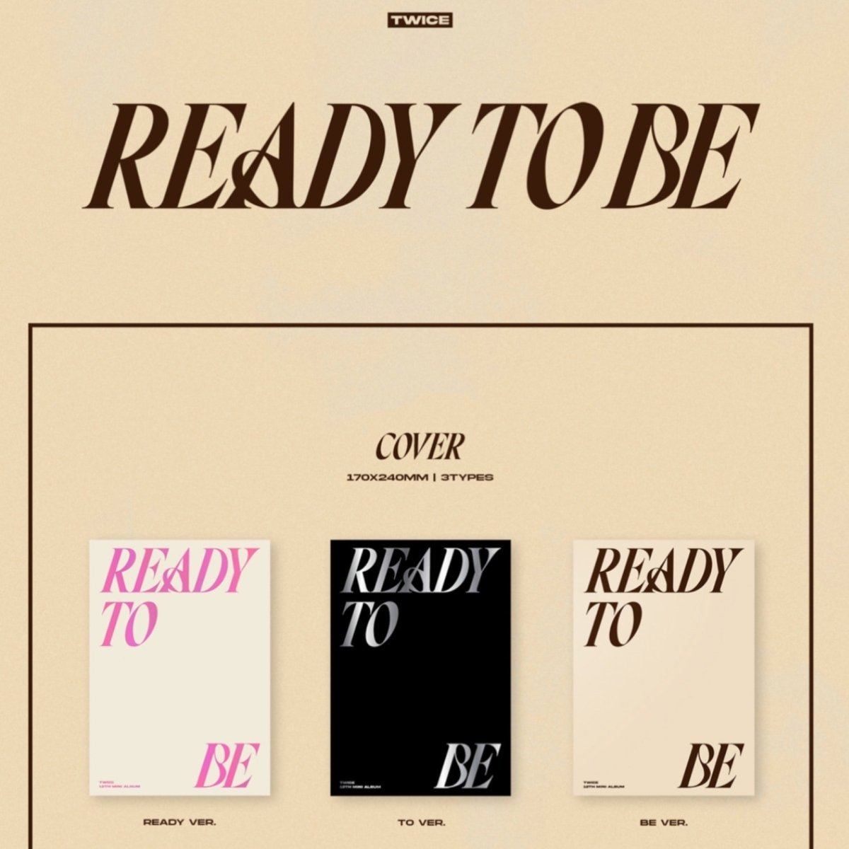 TWICE - READY TO BE (You can Choose Version) – K-STAR
