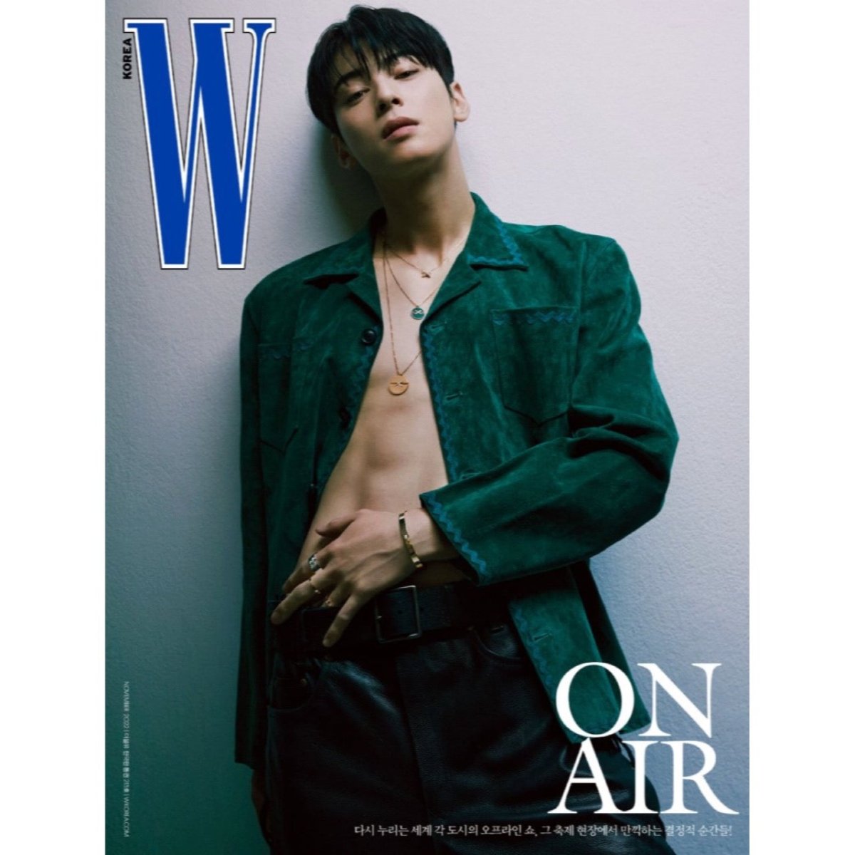 W Korea Magazine - CHA EUNWOO 2022 November Coverman - K-STAR