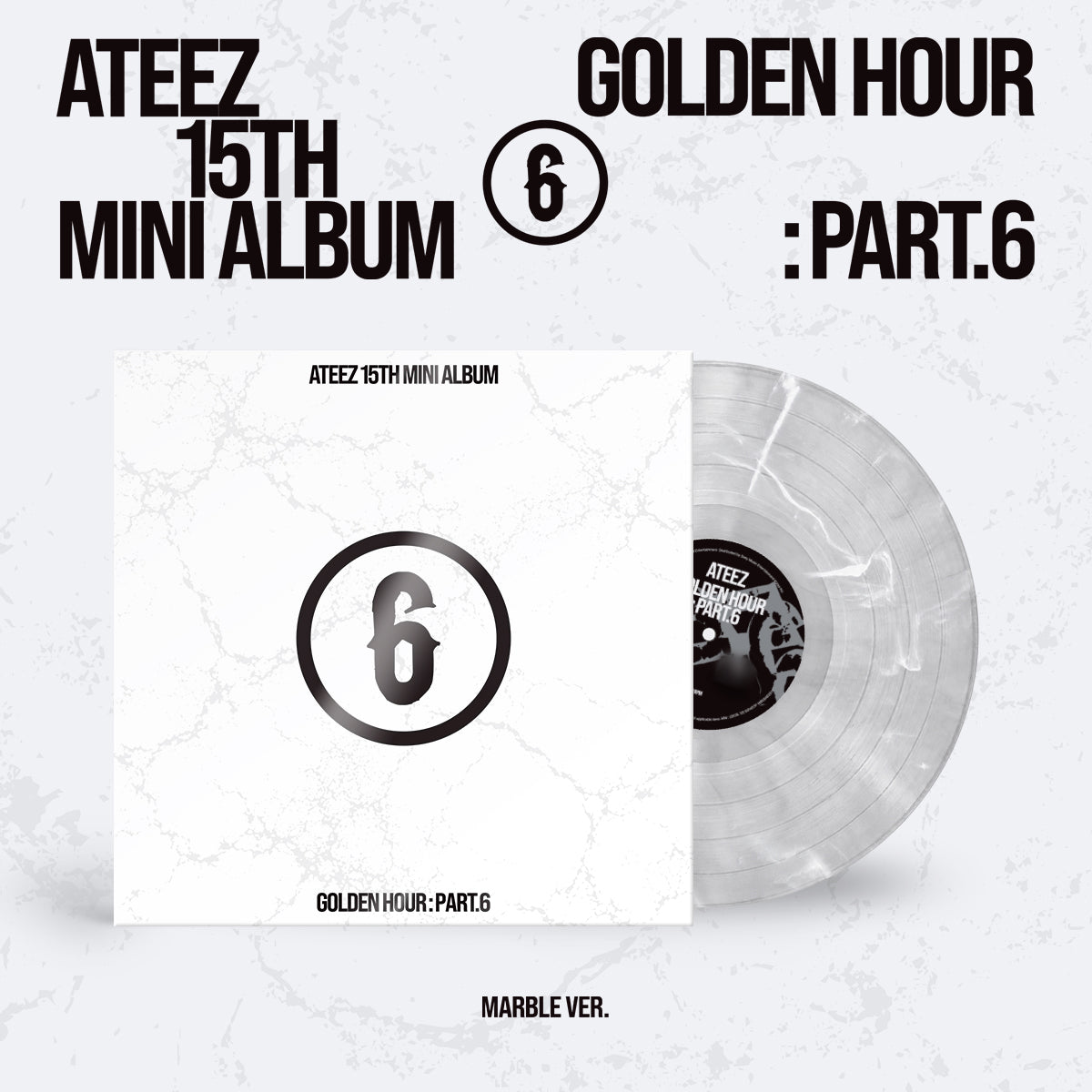 ATEEZ - GOLDEN HOUR : PART 6 MARBLE Ver Vinyl LP