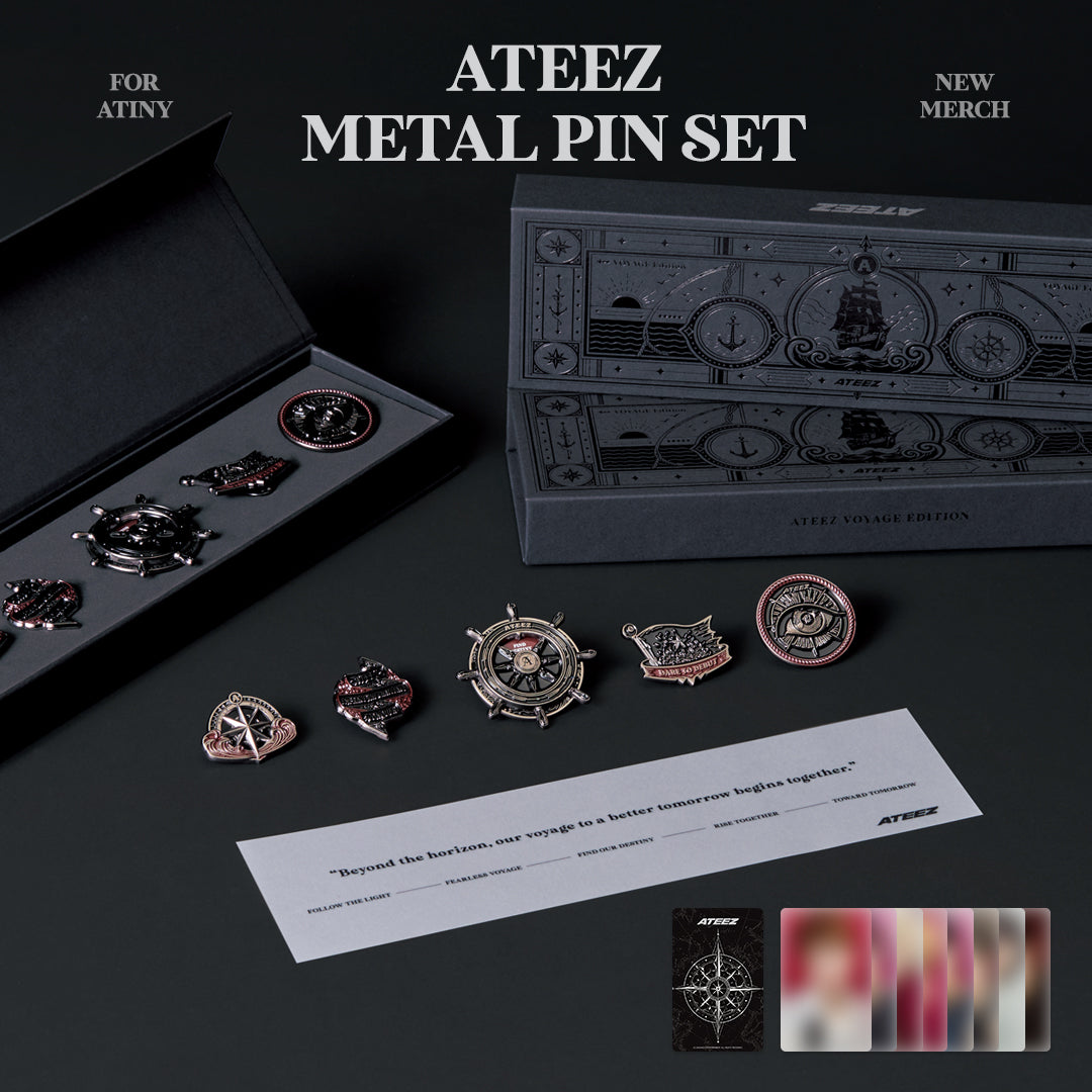 ATEEZ Official Metal Pin Set VOYAGE Edition