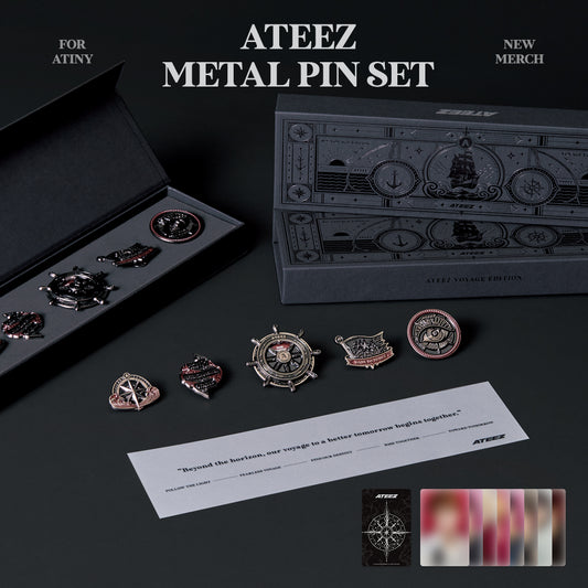 ATEEZ Official Metal Pin Set VOYAGE Edition