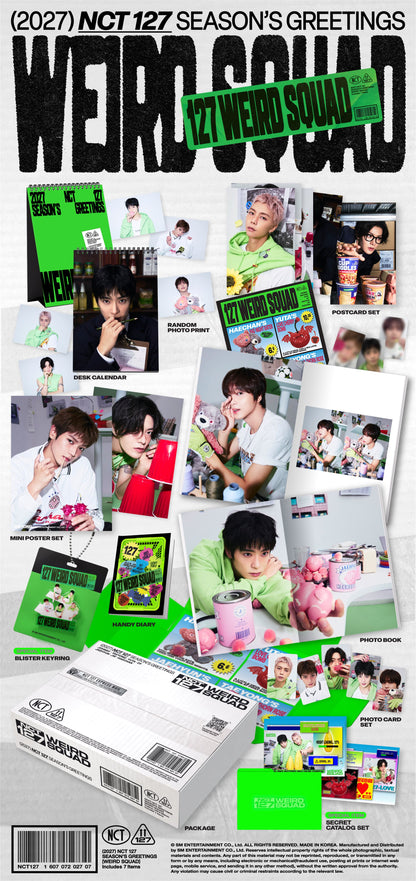 NCT 127 - WEIRD SQUAD 2027 Season's Greetings + POB or Wall Calendar