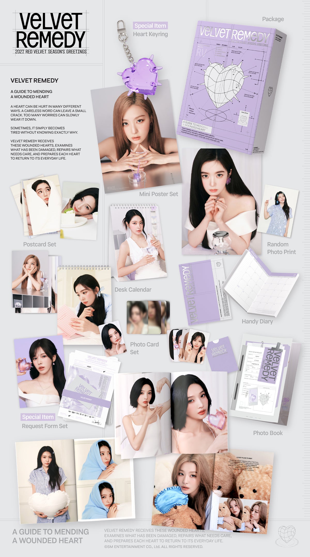RED VELVET - VELVET REMEDY 2027 Season's Greetings + POB or Wall Calendar