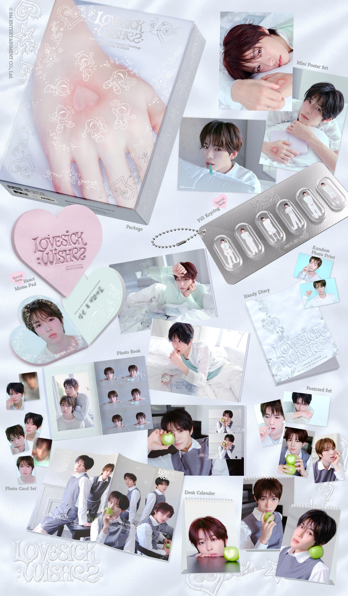 NCT WISH - LOVESICK WISHES 2027 Season's Greetings + POB or Wall Calendar