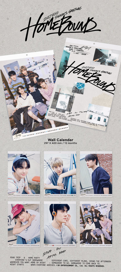 EXO - HOME BOUND 2027 Season's Greetings + POB or Wall Calendar