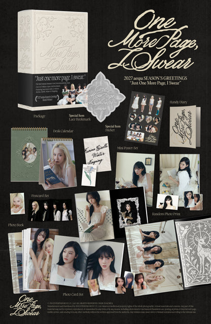 AESPA - ONE MORE PAGE, I SWEAR 2027 Season's Greetings + POB or Wall Calendar