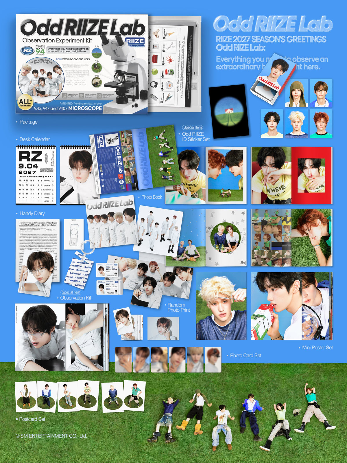 RIIZE - ODD RIIZE LAB 2027 Season's Greetings + POB or Wall Calendar