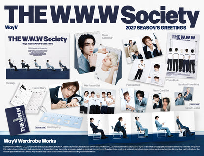 WAY V - THE WWW SOCIETY 2027 Season's Greetings + POB or Wall Calendar