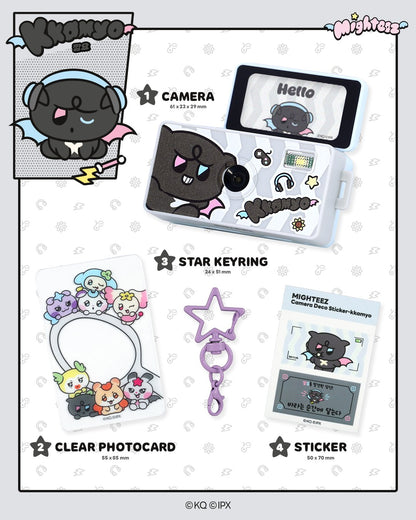 ATEEZ MIGHTEEZ Official Mini Keyring Candy Camera