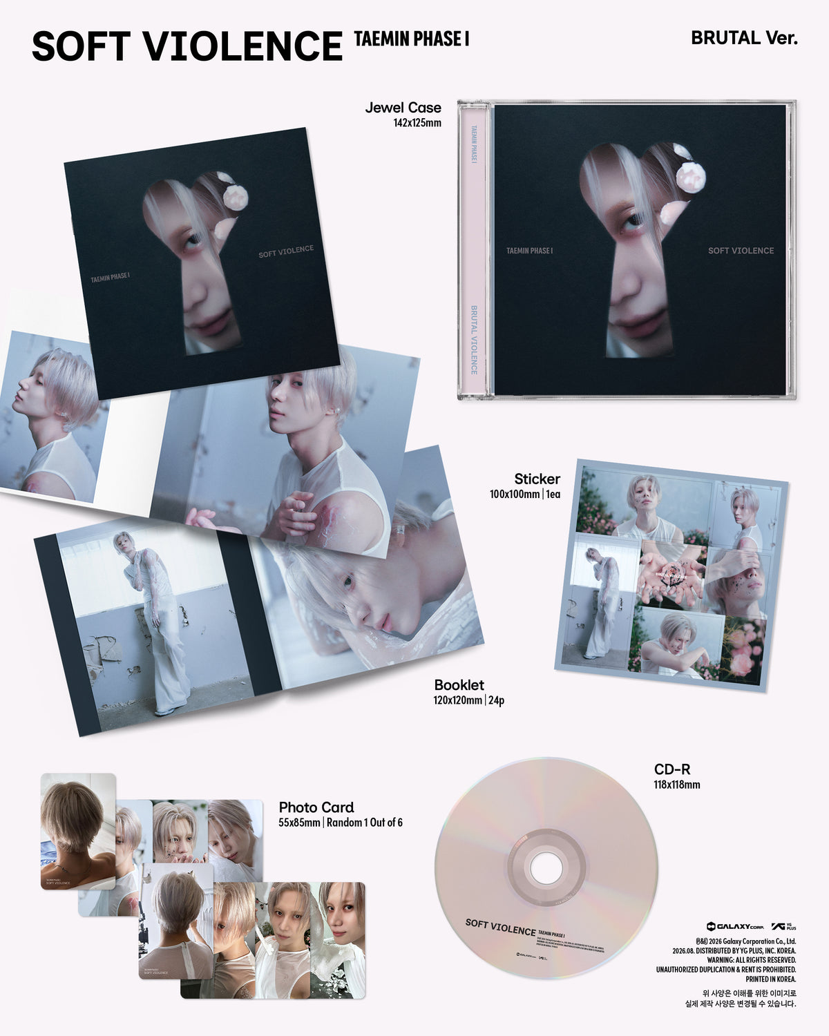 TAEMIN - PHASE I : SOFT VIOLENCE JEWEL Ver