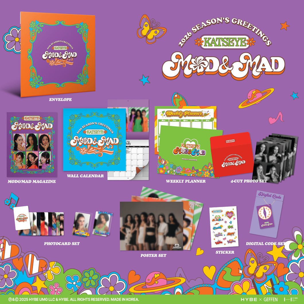 KATSEYE - MOD & MAD 2026 Official Season’s Greetings + POB