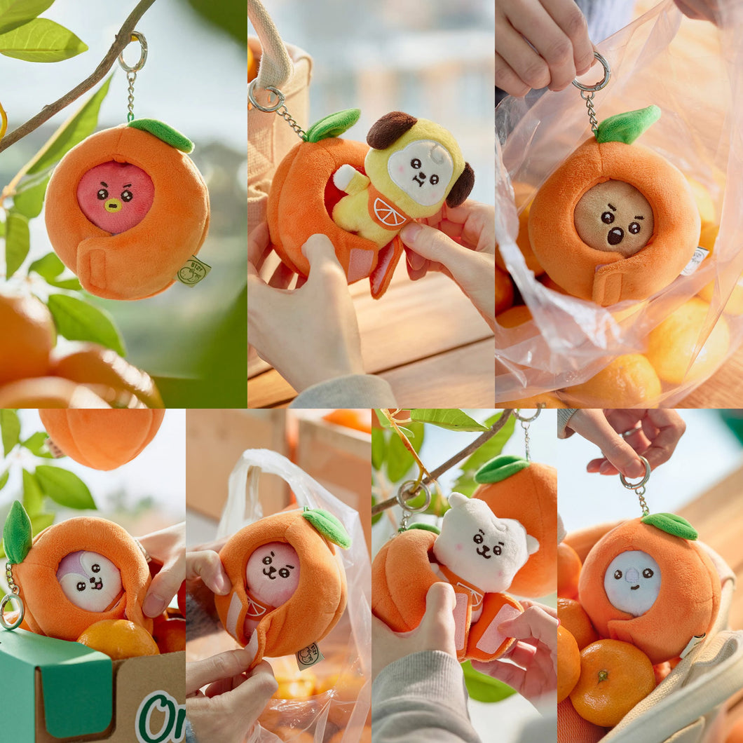 BT21 Baby Official Orange Party Plush Keyring