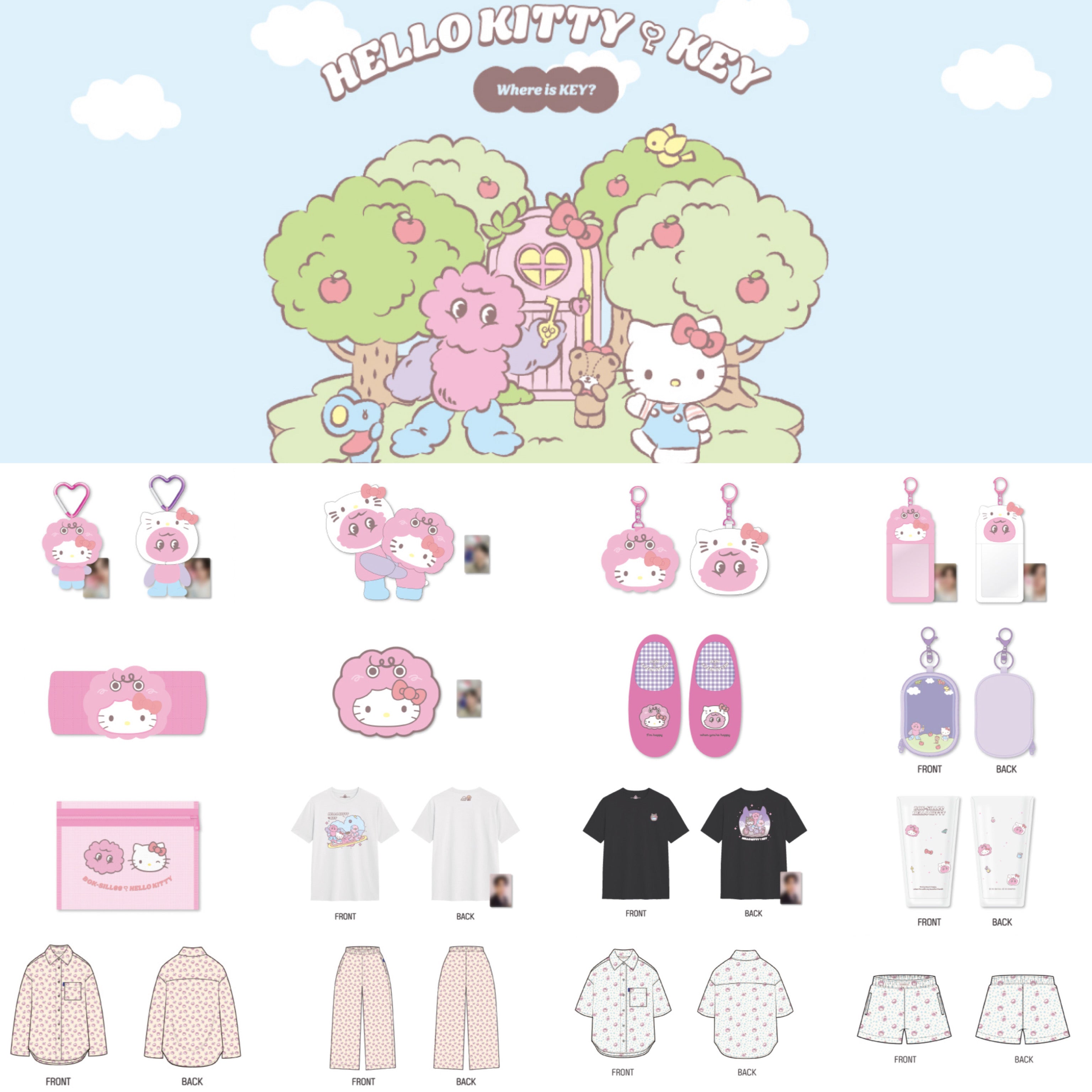 SHINee KEY×HELLO KITTY コラボパジャマ SHINee KEY - Where is KEY? with HELLO KITTY POP-UP STORE Official