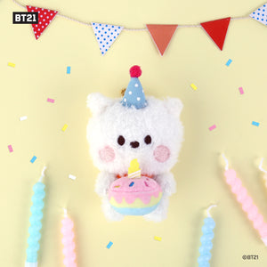 BT21 Minini Official Plush Keyring Happy Time