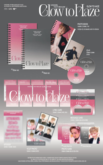 KANG DANIEL - GLOW TO HAZE 6th Mini Album PHOTOBOOK Ver