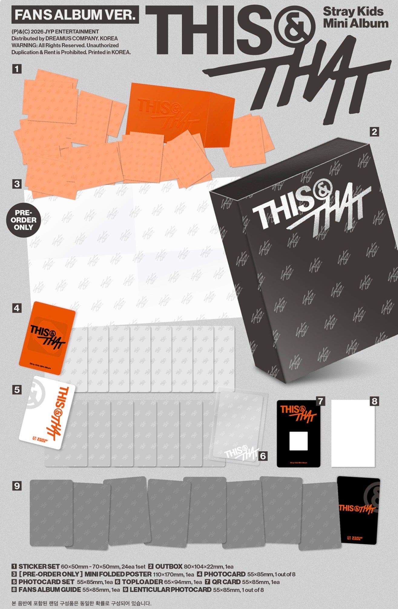 STRAY KIDS - THIS & THAT / FANS Ver.