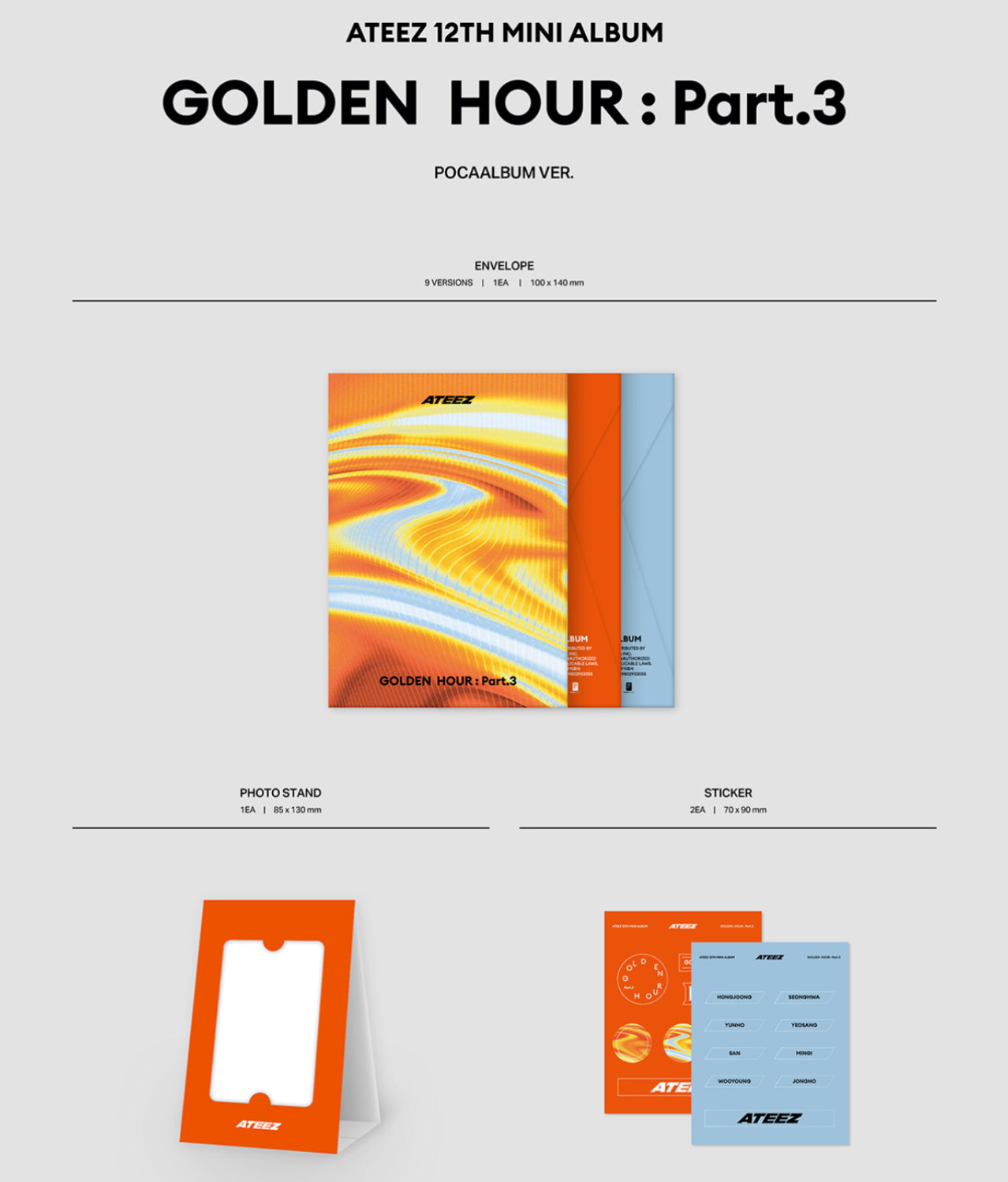 ATEEZ - GOLDEN HOUR : PART 3 POCA Ver