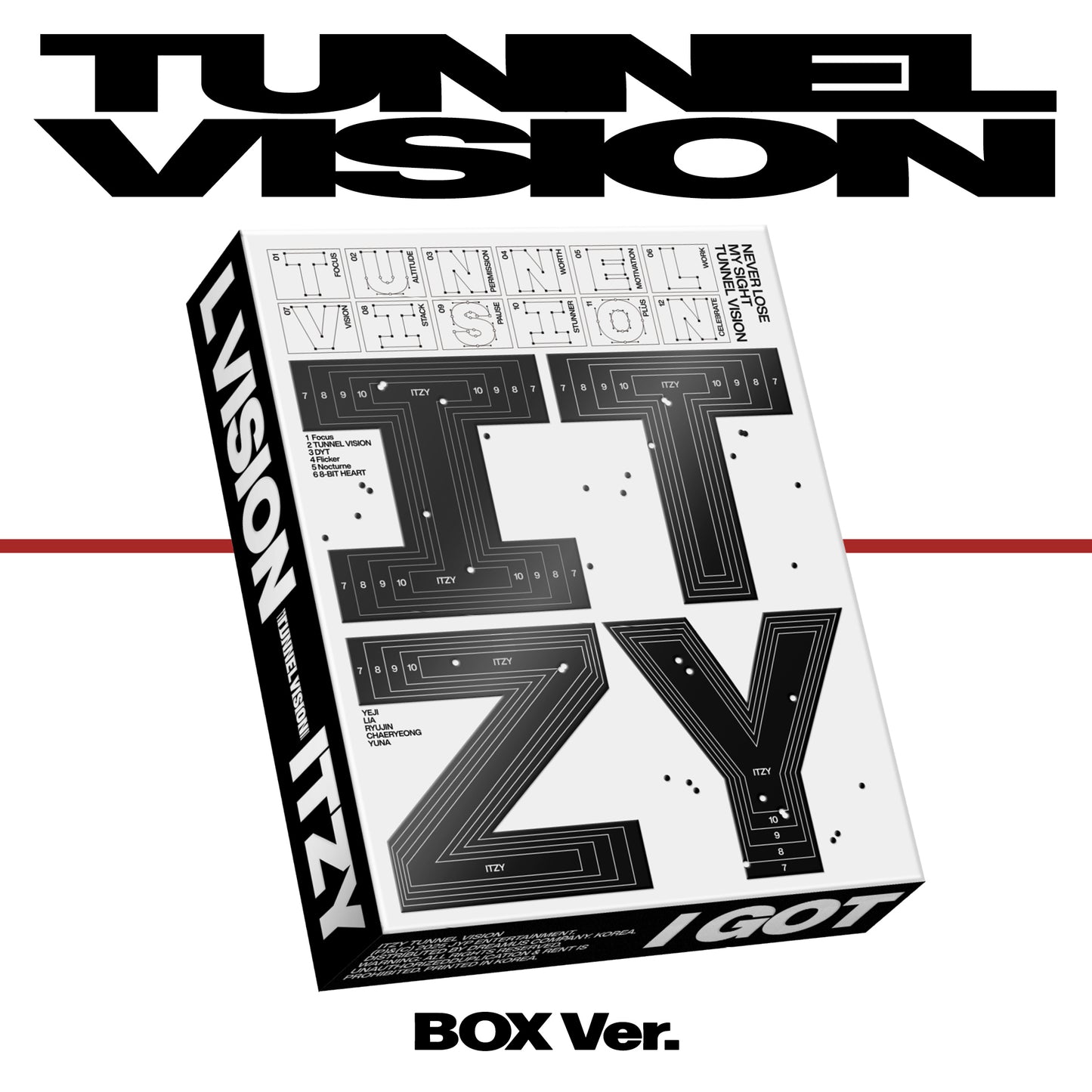 ITZY - TUNNEL VISION 11th Mini Album BOX Ver