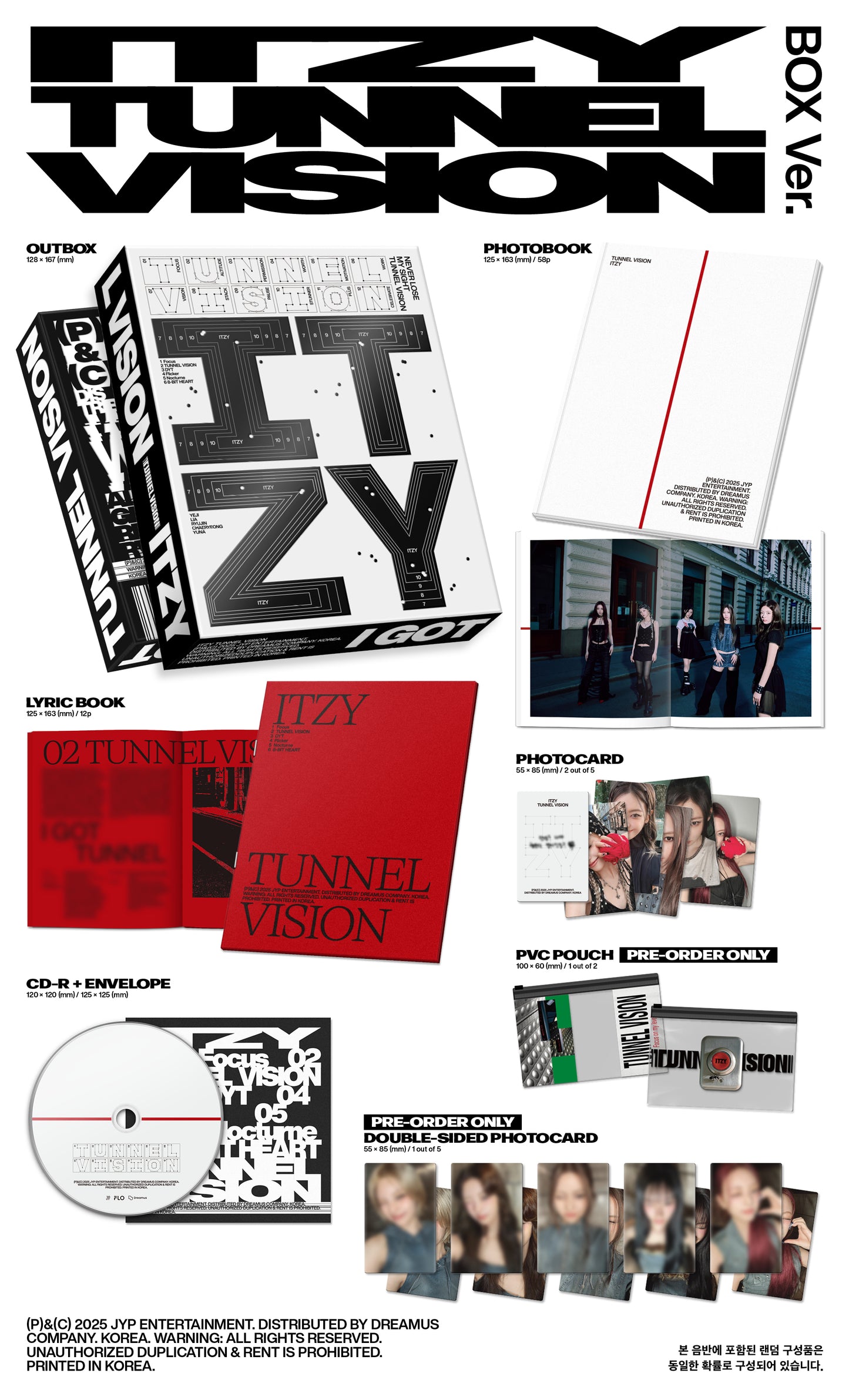 ITZY - TUNNEL VISION 11th Mini Album BOX Ver