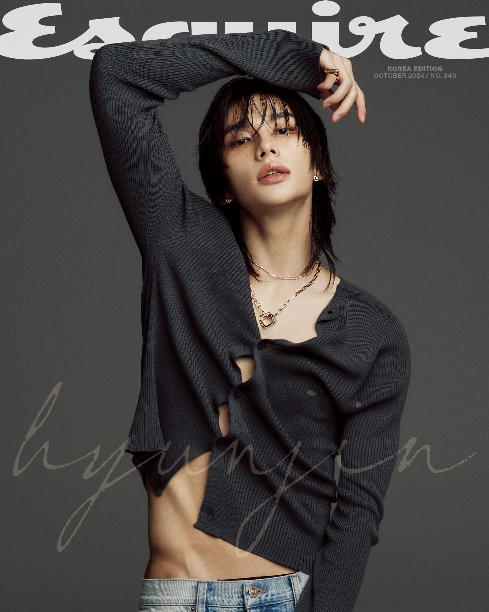ESQUIRE Korea Magazine STRAY KIDS HYUNJIN 2024 October Issue – K-STAR