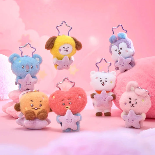 BT21 Official The Journey Purple Star Plush Keyring